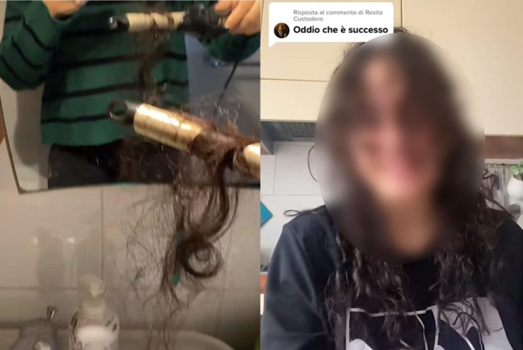 capelli bruciati
