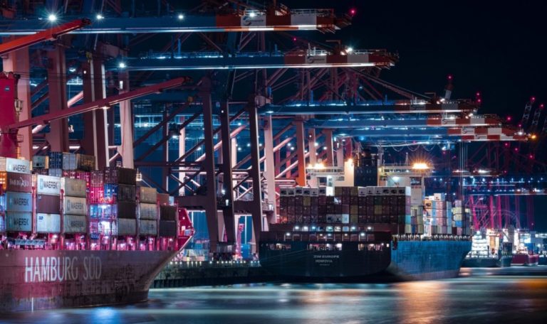 container porti navi commercio economia