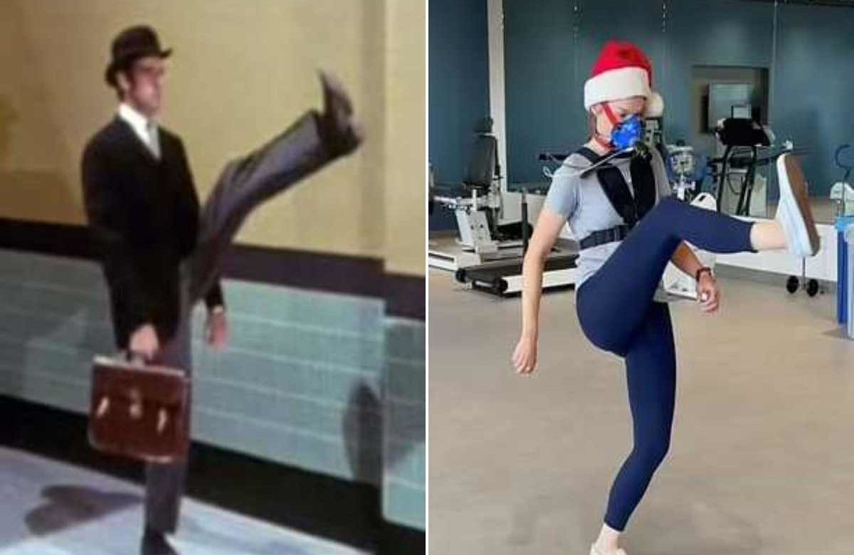 Camminare come Mr Teabag di Monty Python uno dei migliori modi per mantenersi in forma, lo dice uno studio