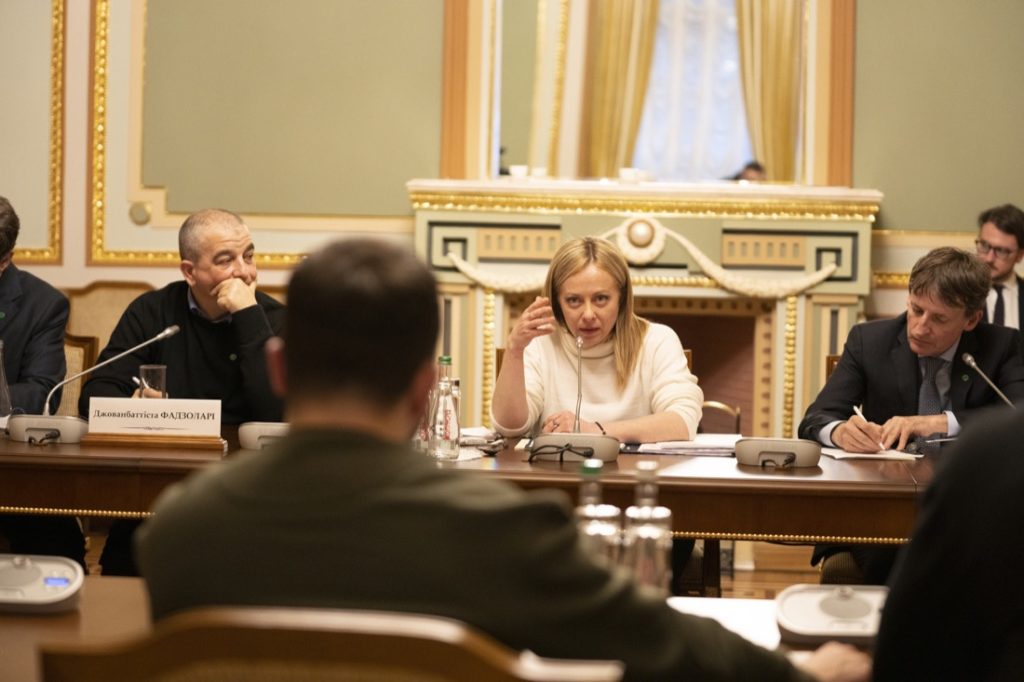 Fazzolani Giorgia Meloni Volodymyr Zelensky