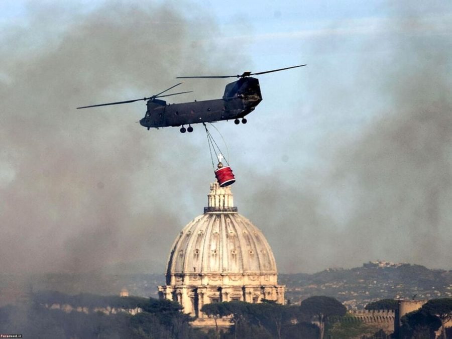 foto 2 attivita antincendio a roma del ch 47 nel 2016