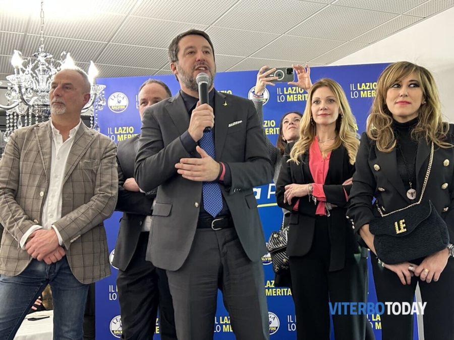 Salvini: “Sanità? Viterbo non ha la dignità di altre province. Rifiuti? Pagate una Tari altissima per avere i cinghiali al posto degli spazzini”