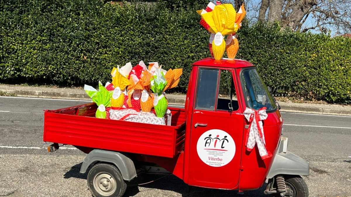 Distribuite oltre 6mila uova di Pasqua dell'Ail: "La Tuscia si conferma campionessa di solidarietà" 1 l ape dell ail per le uova di pasqua 2