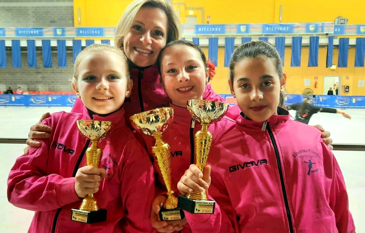 Un oro e un argento per le pattinatrici dell Libertas Pilastro al Campionato Nazionale Acsi 1 libertas pilastro 1