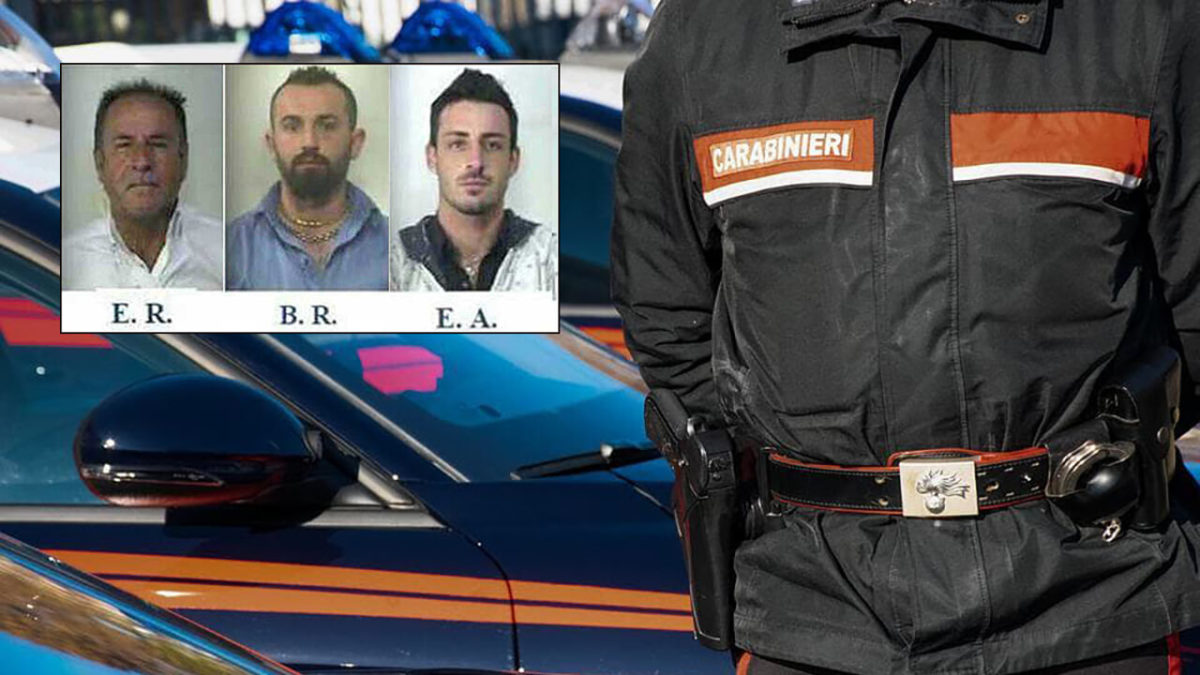 rapina al golf club di aprilia nel riquadro romolo esposito redzep bajrami e argentino esposito