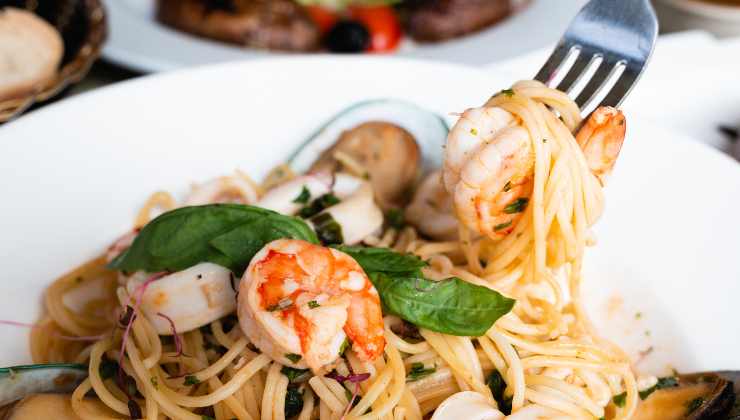 Spaghetti con i gamberi ricetta