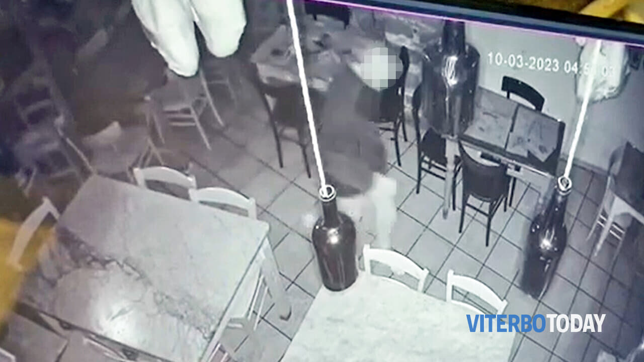 furto alla cantina dei papi il ladro in azione