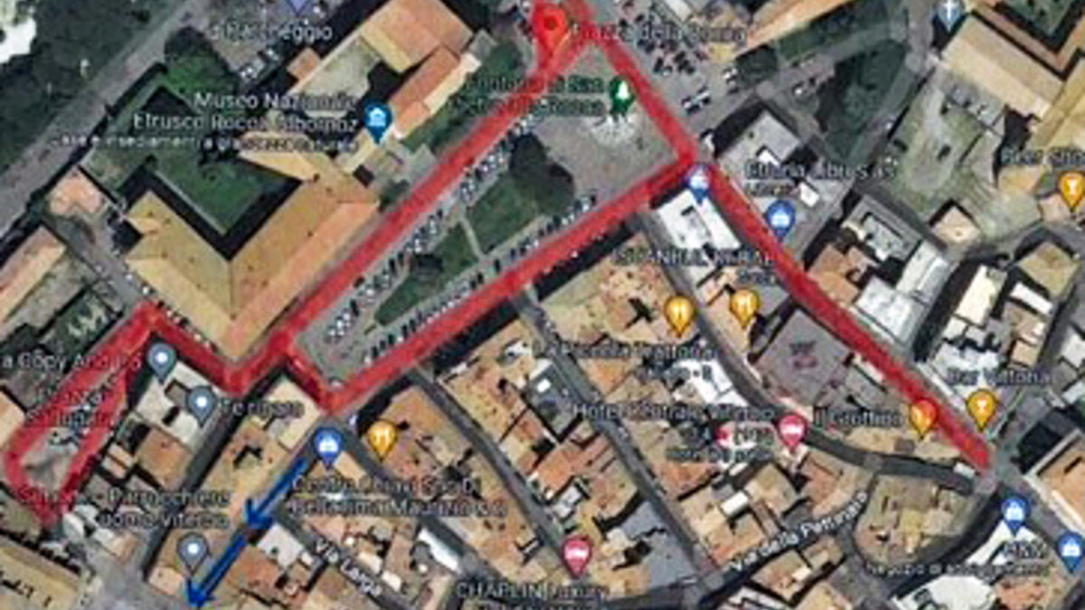 piazza della rocca off limits per il mercato