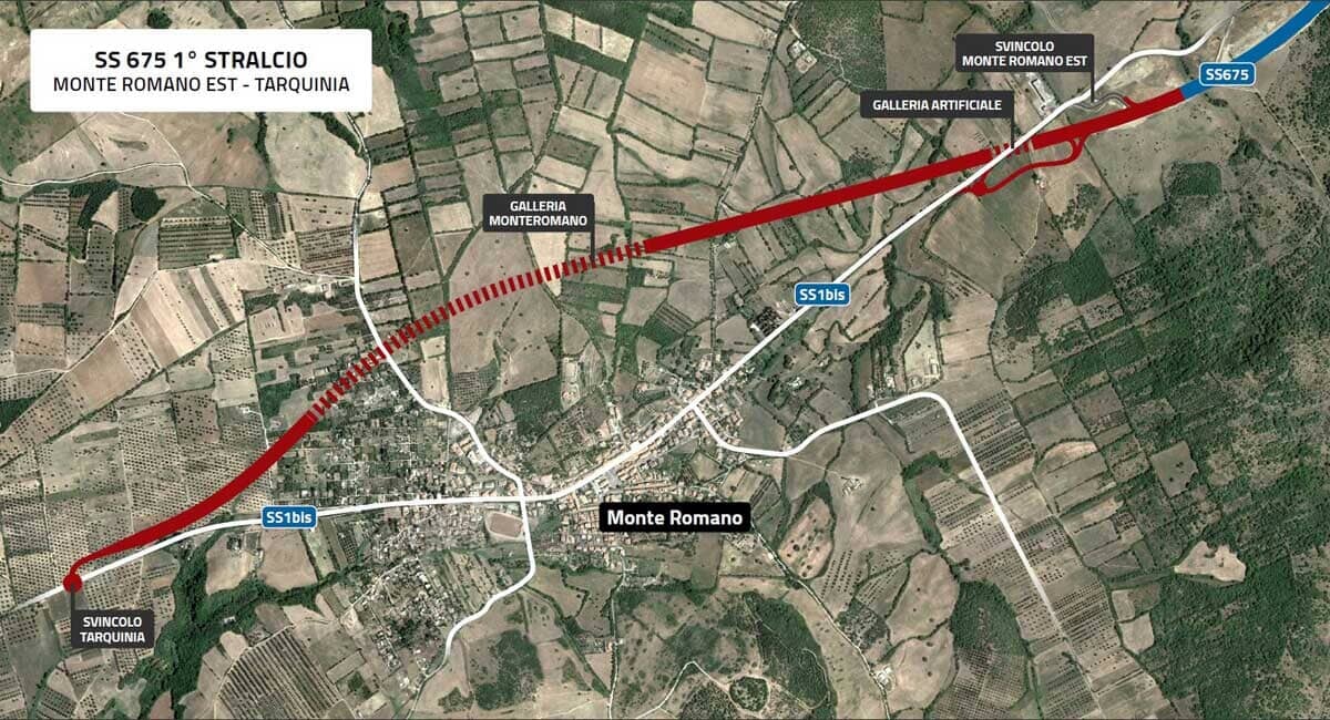 trasversale il progetto del tratto monte romano est tarquinia