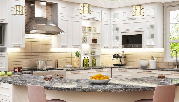 cucina moderna con cappa