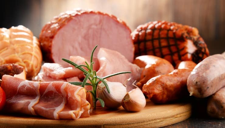 prodotti a base di carne prosciutto e salsicce