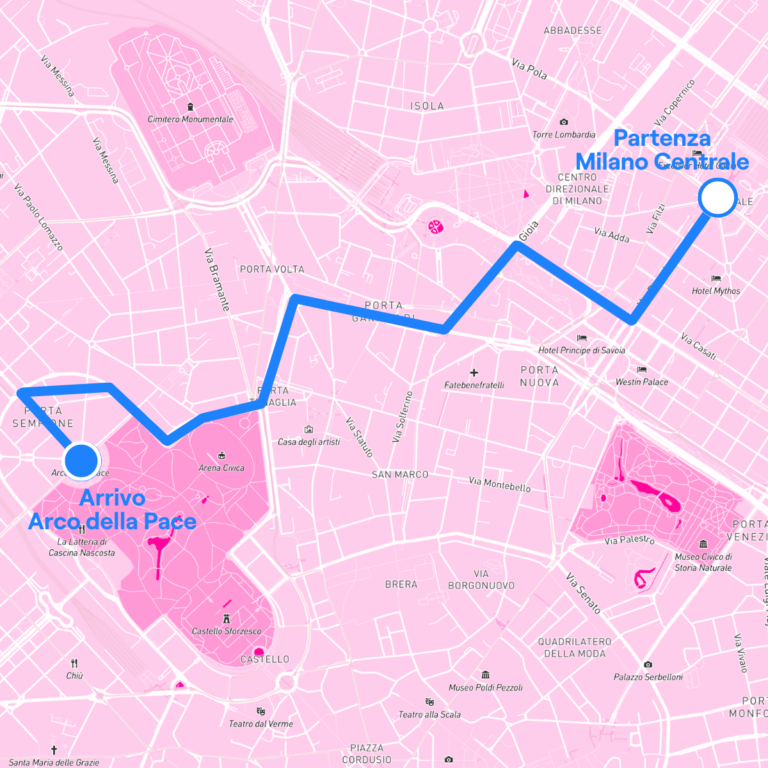 Mappa Milano Pride 2023