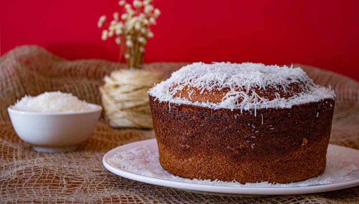 Torta cocco e arancia