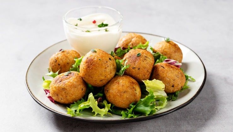 palline di falafel di ceci vegetariani