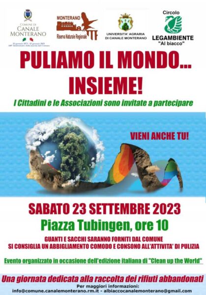 Legambiente, il Comune di Canale Monterano aderisce a “Puliamo il mondo” 1 Locandina Puliamo il Mondo piccola 419x600.jpg