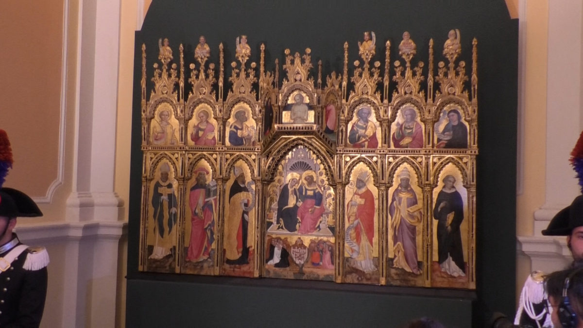 Teramo: riconsegna di chiese e opere di pregio del post sisma 2016 1 Polittico.jpg