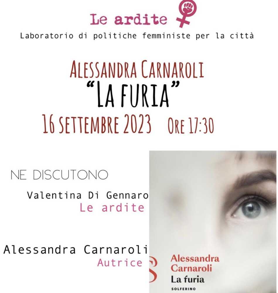 Libri, “Le Ardite” di Civitavecchia presentano “La Furia” di Alessandra Carnaroli 1 ardite.jpg