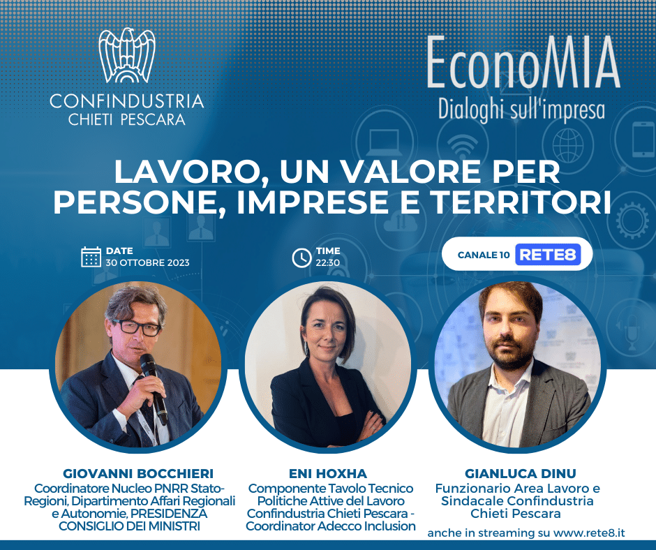 Programmi Tv: il lunedì di “EconoMIA, dialoghi sull’impresa” 1 30 OTTOBRE 2023163745.png
