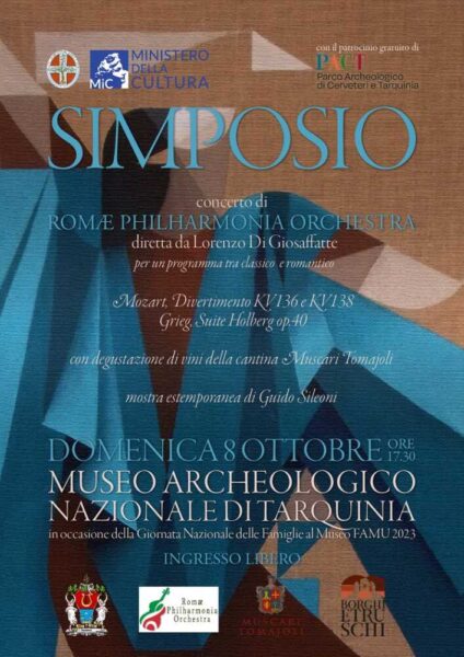 “Simposio”: al Museo archeologico di Tarquinia musica, vino e pittura 1 Locandina Simposio 424x600.jpg