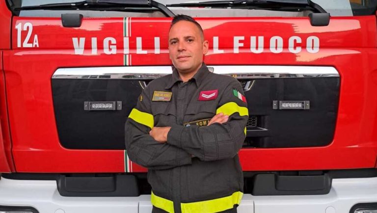 Luca Antonazzo. Segretario provinciale CO.NA .PO . Roma Sindacato autonomo VVF vigili fuoco pompieri.jpg