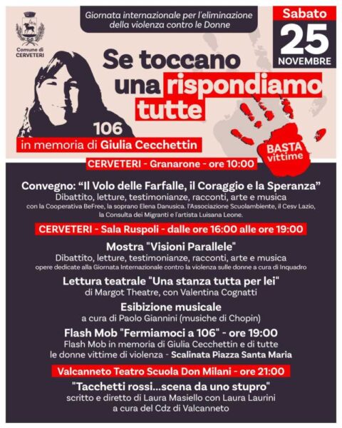 25 novembre in memoria di Giulia Cecchettin Cerveteri 480x600.jpg