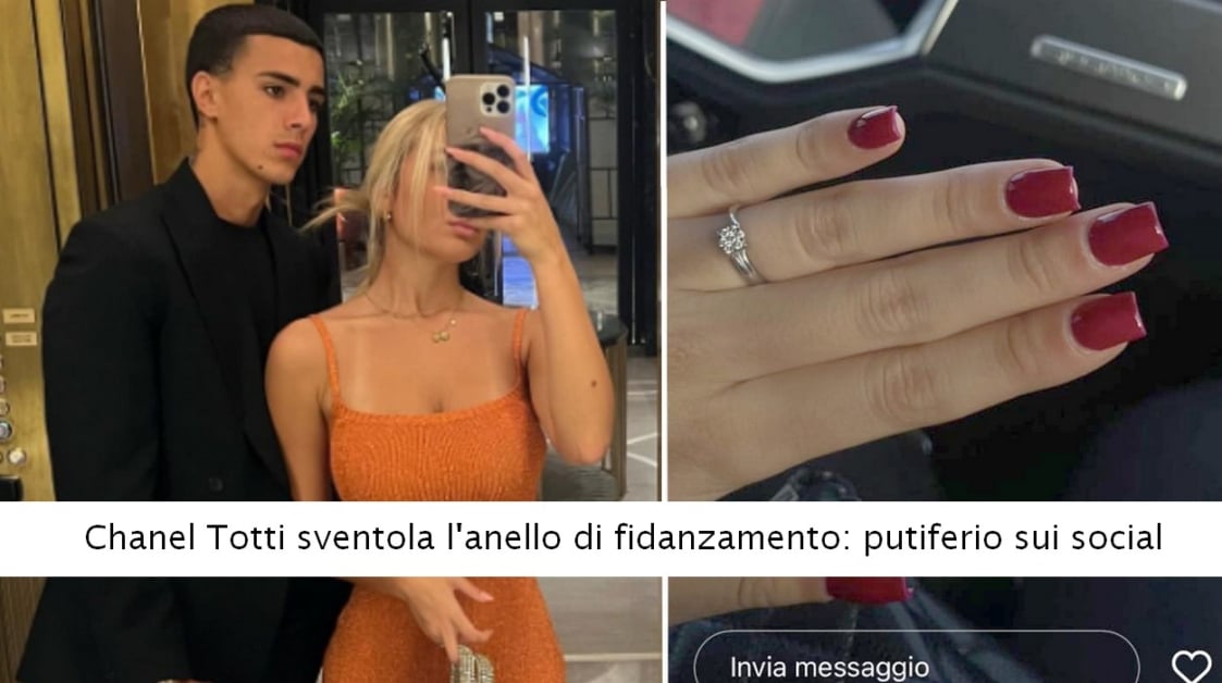 Chanel Totti sventola lanello.jpg