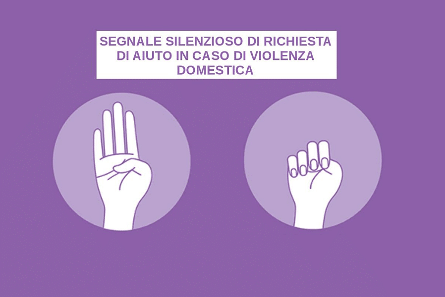Teramo: col segnale di aiuto della mano, ex moglie fa arrestare il marito 1 SignalForHelp copertina.png