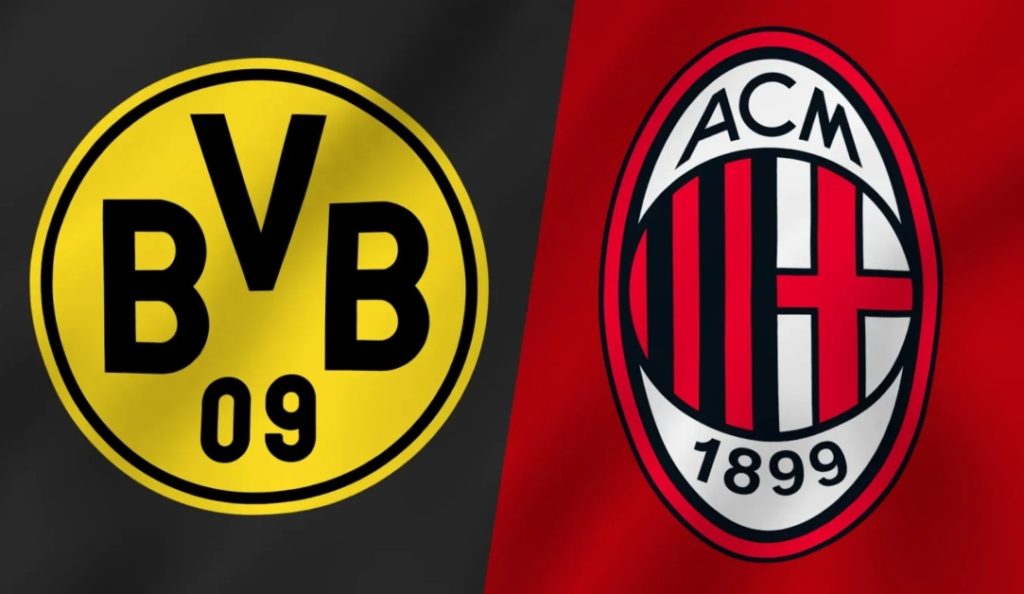 Stasera in Tv Milan Borussia Dortmund Dove vederla in Diretta Streaming Avvisatore.it .jpg