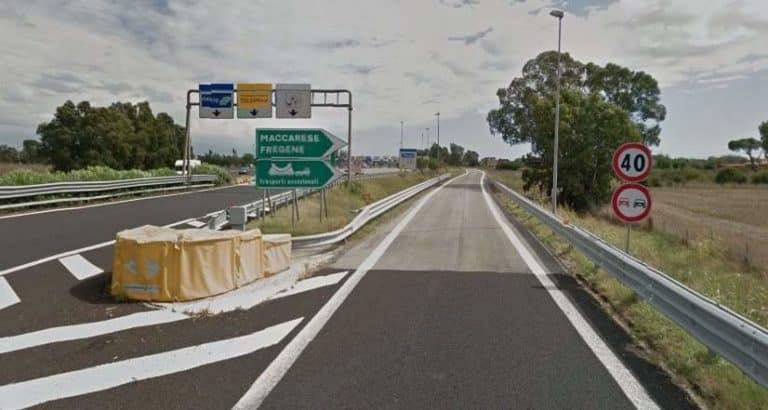 Stanotte sulla A12 chiude la stazione di Fregene Maccarese 1 a12 svincolo maccarese fregene autostrada.jpg
