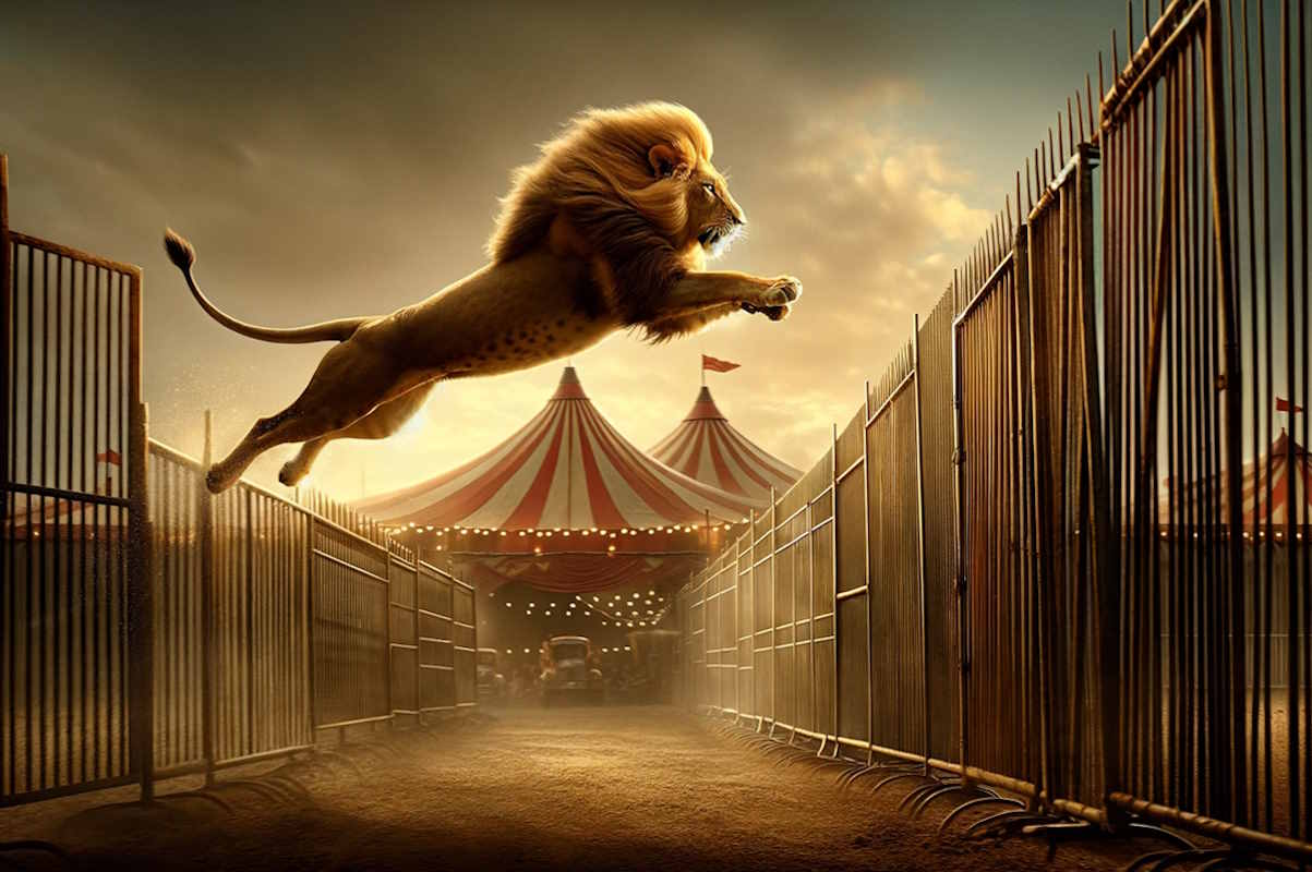 La fuga di Kimba, il leone di Ladispoli, è l’urlo disperato di tutti gli animali dei circhi: è ora di vietarli! 1 leone ladispoli.jpg