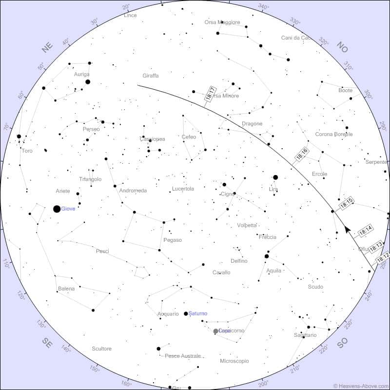 mappa cielo