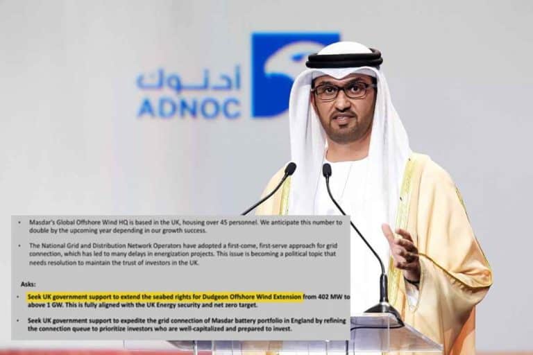 COP28, i documenti che mostrano gli accordi tra il presidente Al Jaber e le lobby di gas e petrolio 1 sultano documenti.jpg