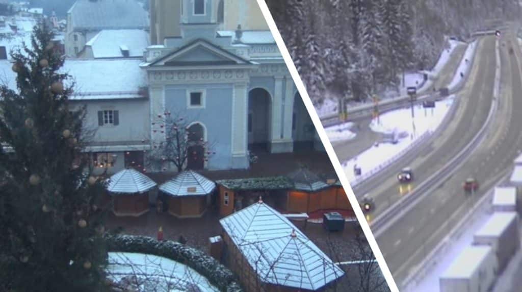Nevicata sulla A22 disagi da .jpg