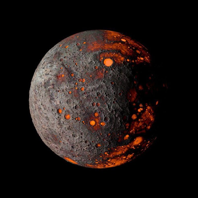 3d render of a rocky planet that is half lava m.jpg