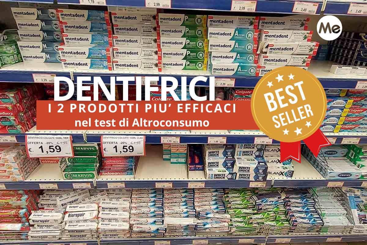 Questi sono i 2 dentifrici più efficaci che puoi acquistare al supermercato (e uno costa meno di 2 euro) 1 dentifrici altroconsumo.jpg
