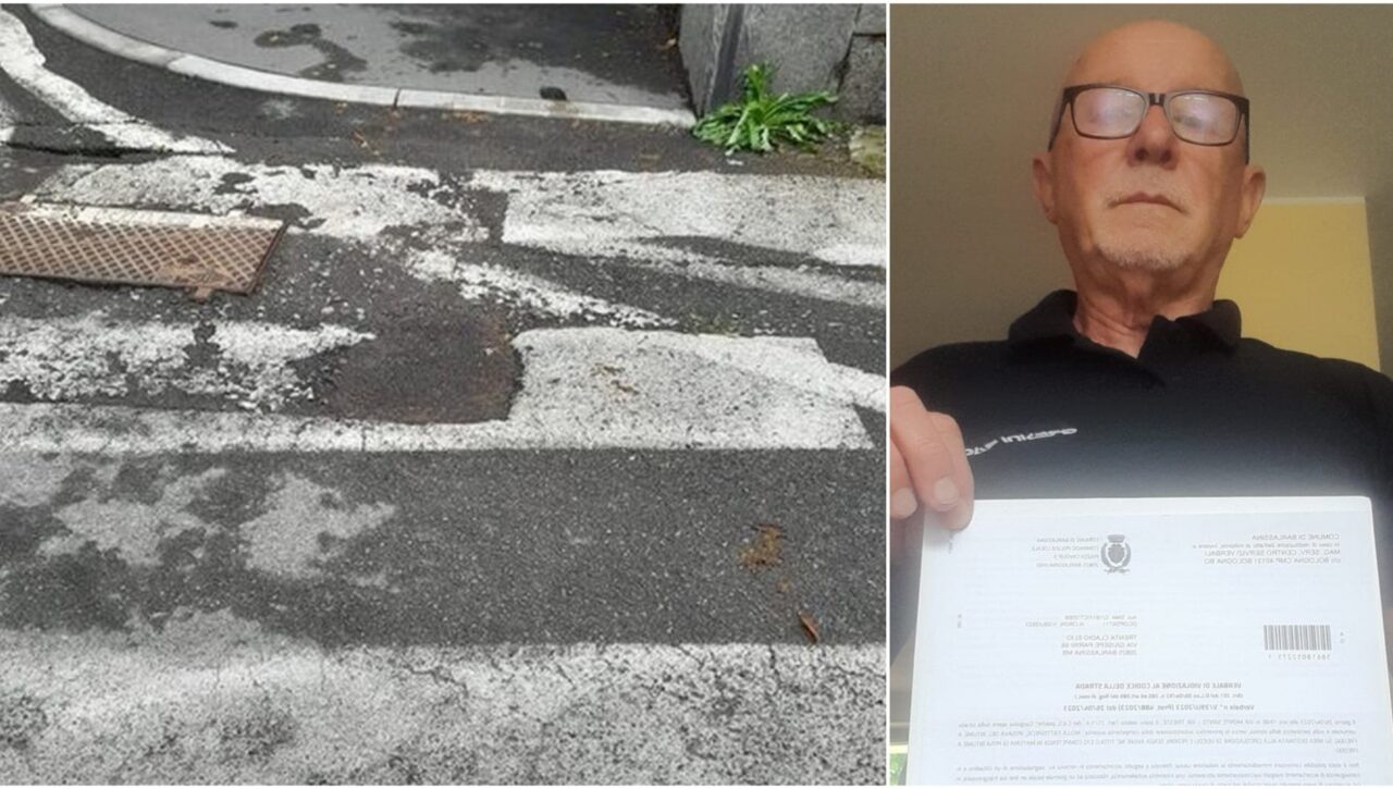 Varese, il giudice annulla la multa al pensionato che aveva chiuso una buca senza l’autorizzazione del comune 1 pensionato multato ripara buca 1280x725 1.jpg
