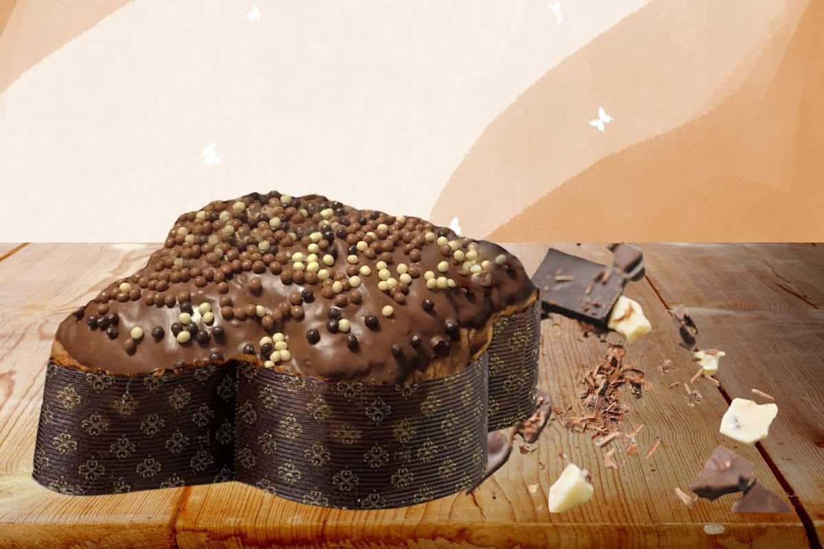 Una delle colombe al cioccolato vincitrici del premio Pasticceria Pesce Facebook.jpg