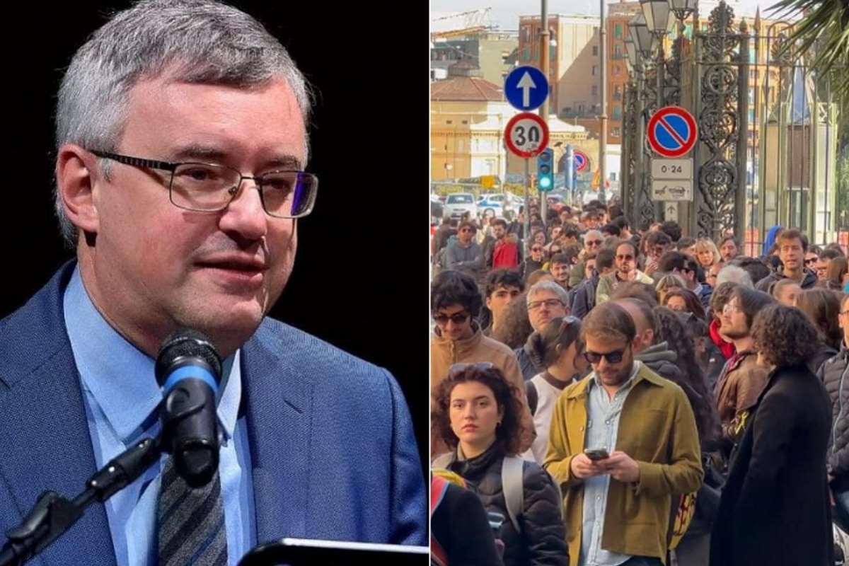 La fila dei ragazzi per i biglietti di Barbero a Napoli è un inno alla speranza 1 barbero fila.jpg