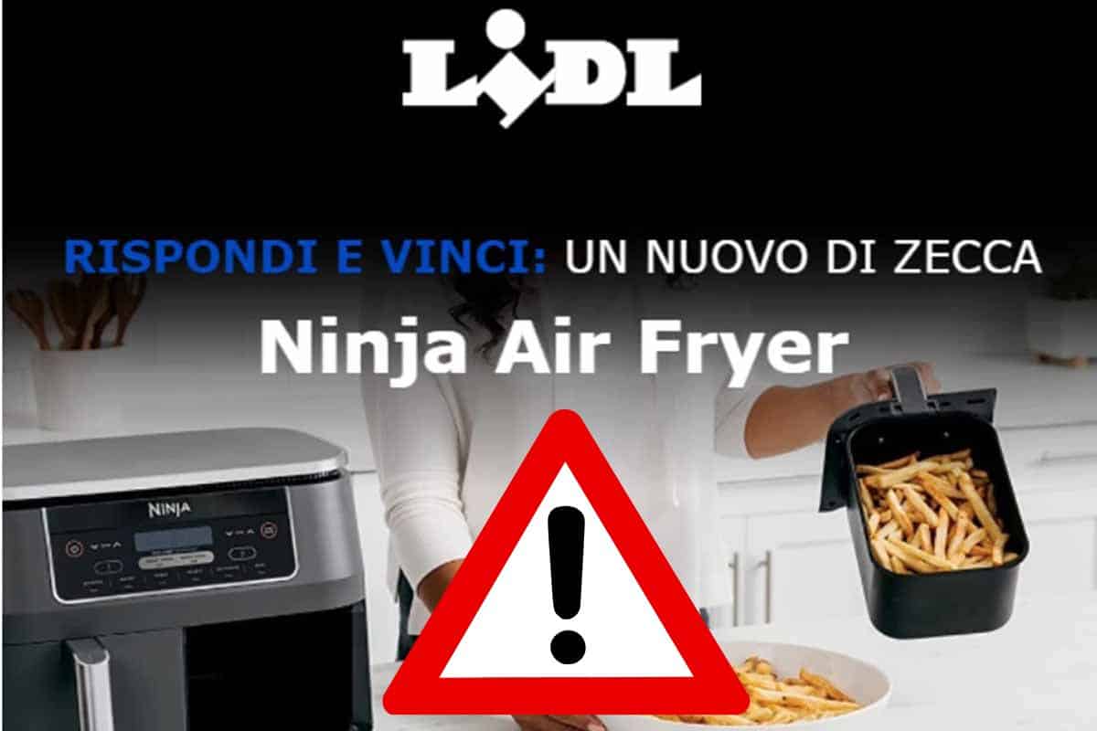 No, non hai vinto una friggitrice ad aria Lidl: è una truffa per rubare i dati della tua carta di credito 1 friggitrice ad aria lidl truffa.jpg