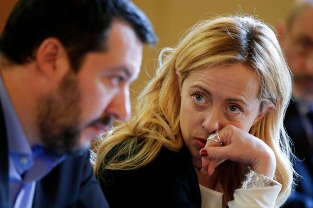 giorgia meloni matteo salvini putin rabbia.jpg