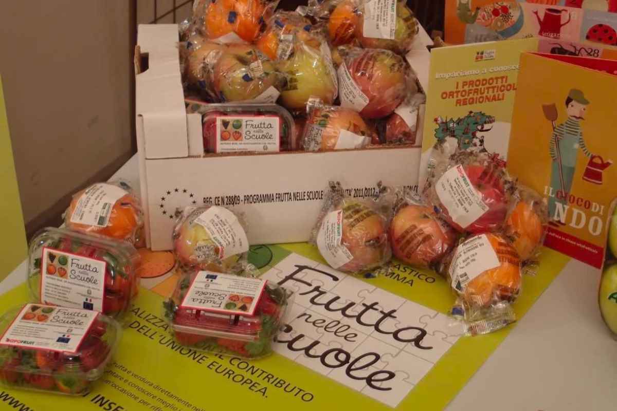 Frutta e verdura in un mare di plastica: il programma del Ministero ancora sotto accusa per l’eccesso di packaging 1 imballaggi scuole.jpg