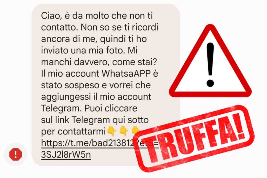 truffa messaggio ciao e da molto che non ti contatto.jpg