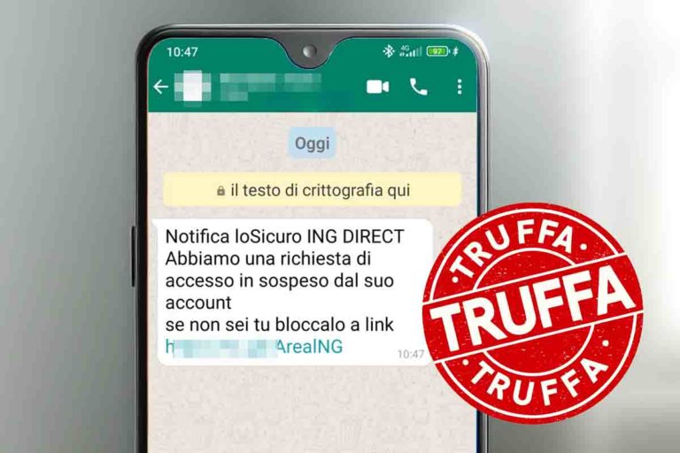 La nuova truffa tramite SMS che prende di mira i clienti ING Direct 6 Truffa ING Direct.jpg