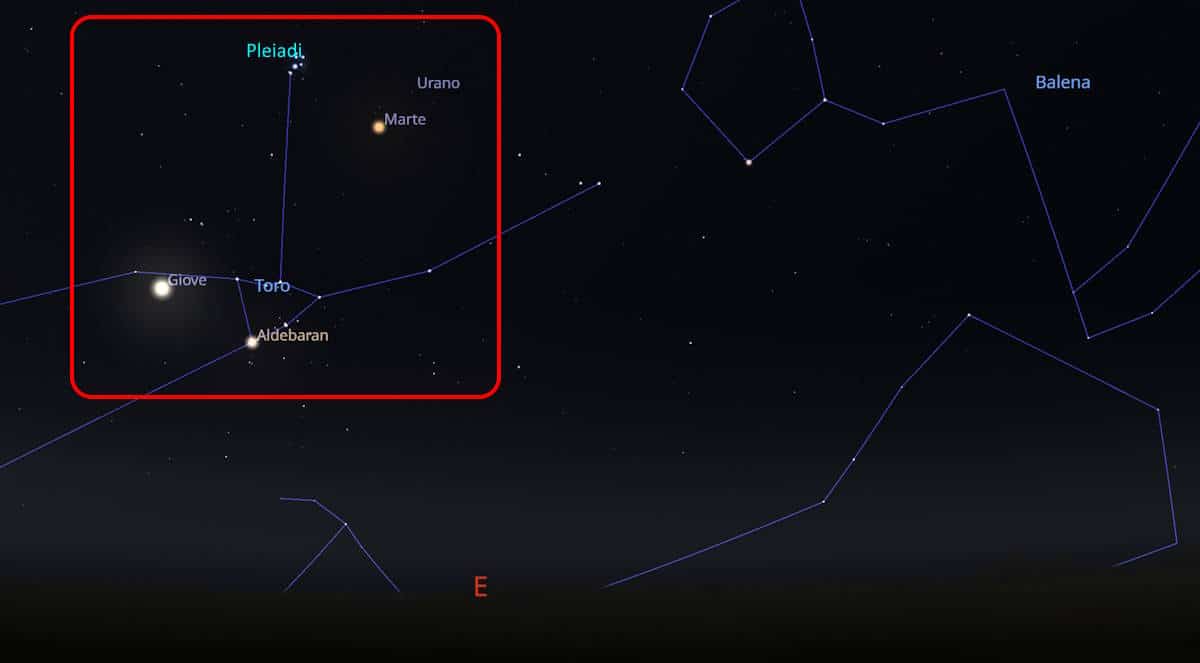 marte giove pleiadi 19lug2024 h 4.00