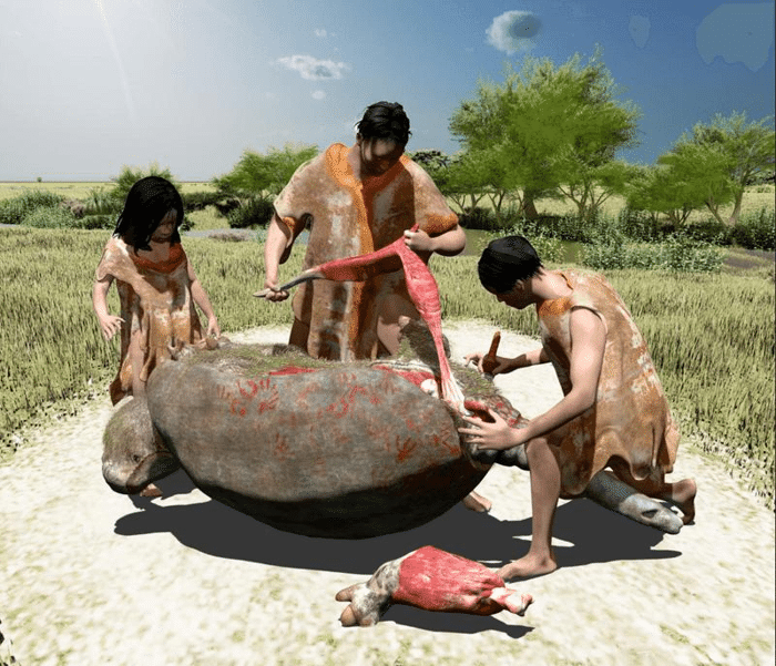 prehistoric armadillo butchery m.png