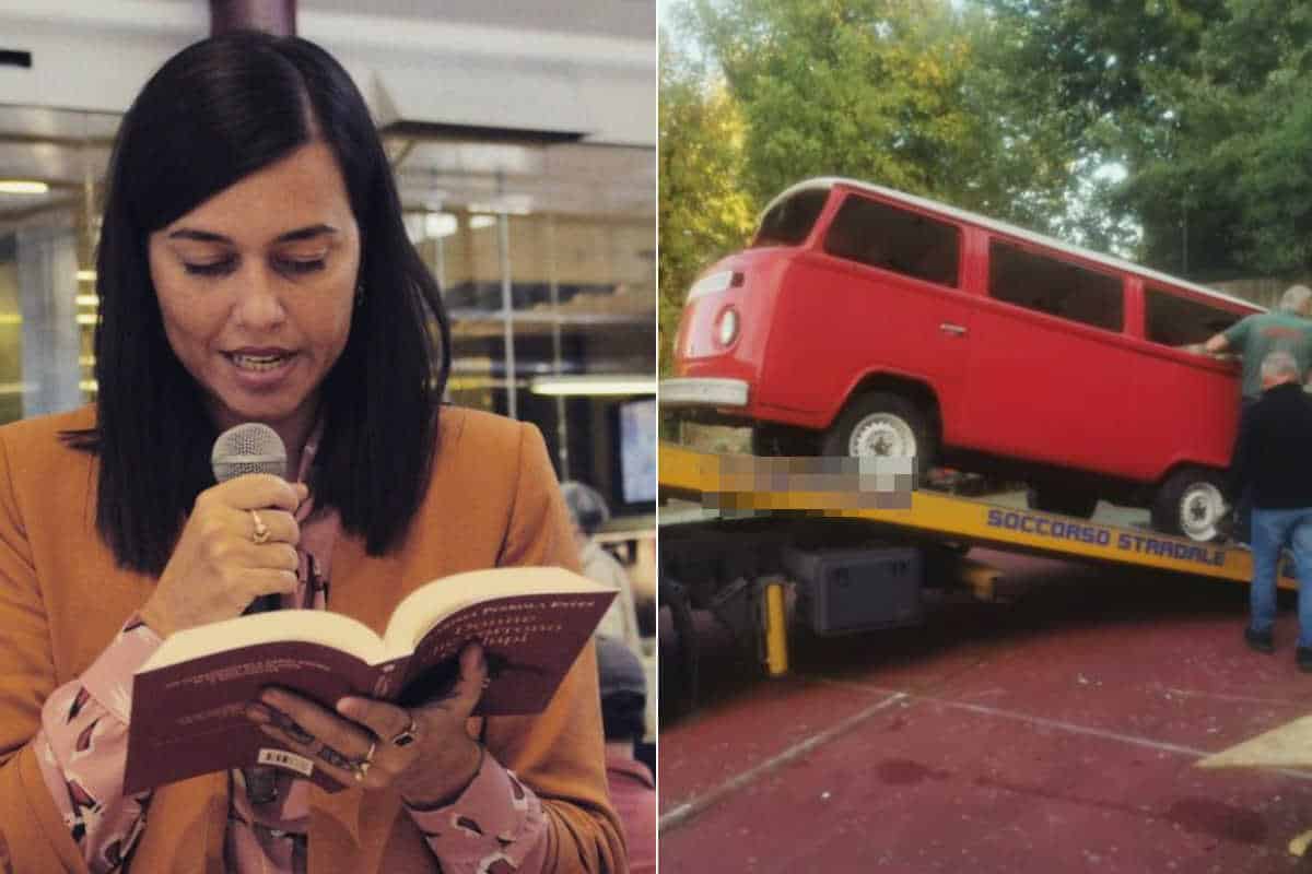 Ho restaurato un furgoncino abbandonato e ora porto i libri nei paesini senza librerie (di tutta Italia) 1 Elena Molini.jpg