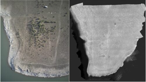 Fotografia del yacimiento de El Canuelo izquierda e imagen obtenida a partir de la camara multiespec 1 500x281.jpg