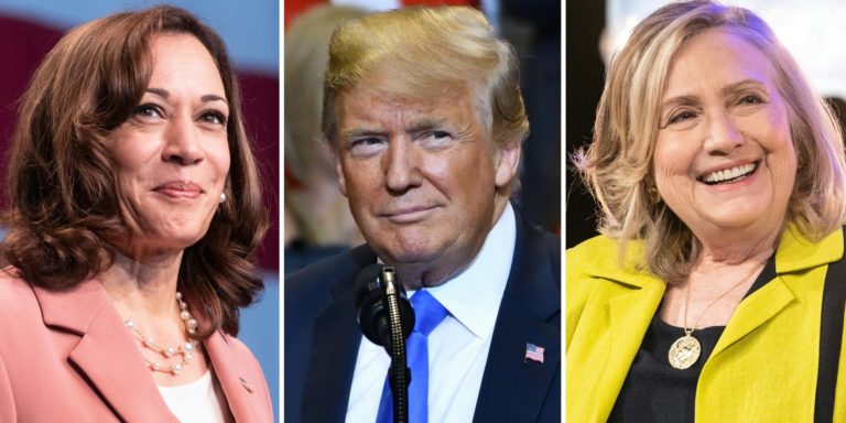 L’insinuazione di Trump su Kamala Harris e Hillary Clinton: «I pomp*** hanno avuto effetto sulle loro carriere» 1 donald trump kamala harris hillary clinton.jpg