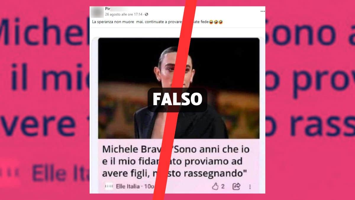 La falsa citazione attribuita a Michele Bravi: «Sono anni che io e il mio fidanzato proviamo ad avere figli, mi sto rassegnando» 1 michele bravi figli 01.jpg