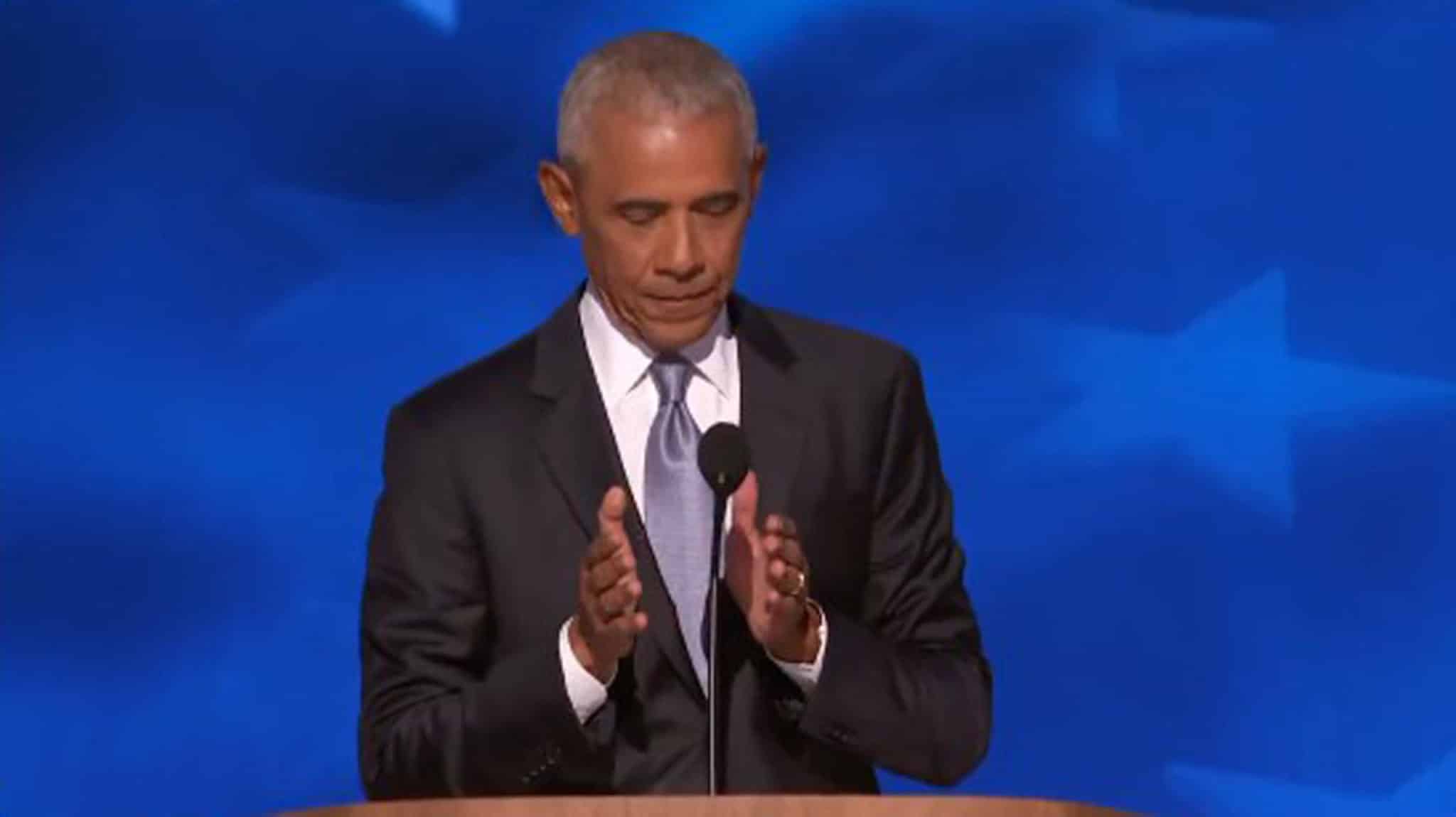 Il gesto di Obama alla convention democratica sulle «dimensioni» di Trump diventa virale – Il video 1 obama dimensioni scaled.jpg